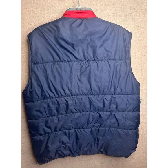 Wrangler Mens Totally 80s Puffer Ski Vest Blue Red Zip Outerwear Western Large - Picture 4 of 7